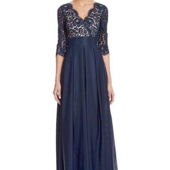 eliza j navy gown